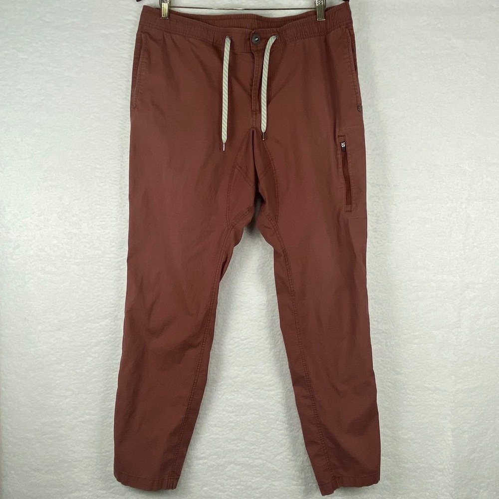 Vuori Ripstop Climber Pants Mens XL Clay Red Terracotta Organic Cotton V412